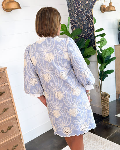 Garden Waltz Floral Lace Embroidered Dress