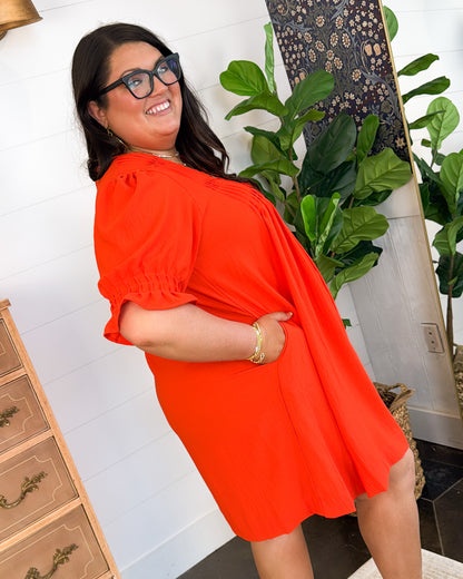 Sun Kissed Sands Pintucked Dress