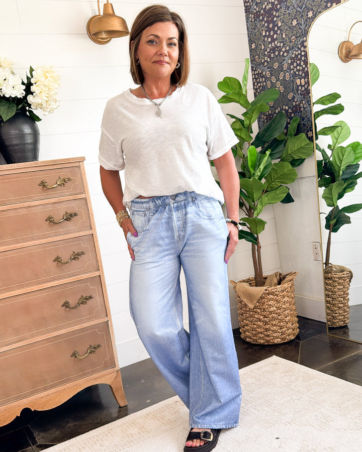 Dear Scarlett  Zenim High Rise Wide Leg Pants