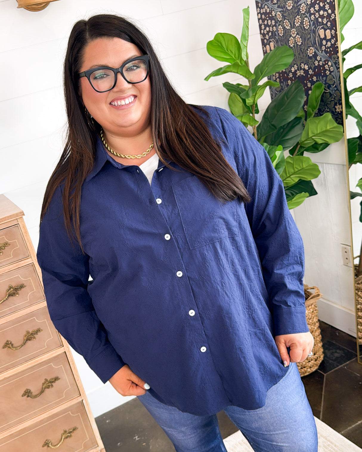 Vista Views Floral Soft Stitch Shirt