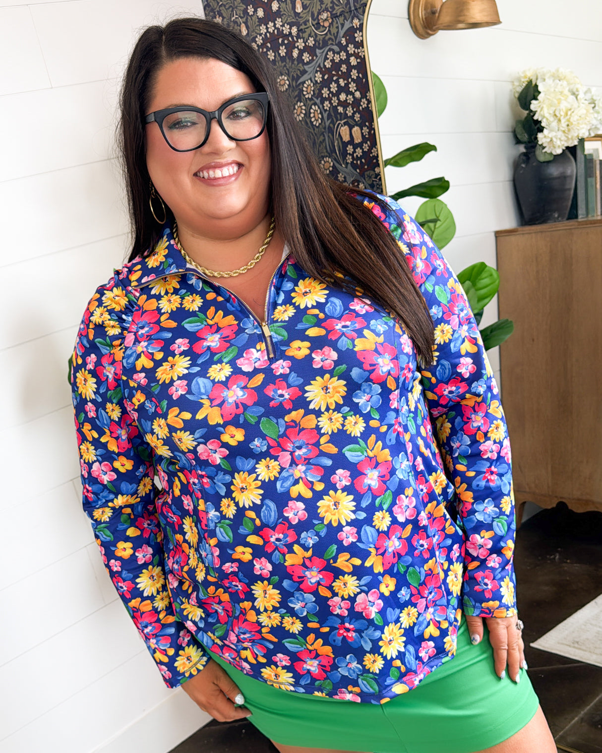 Marina Half Zip Sun Cooling Top