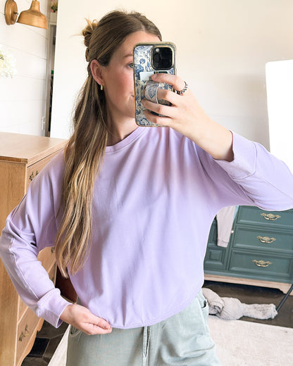 Chasing Joy Back Seam Dolman Top