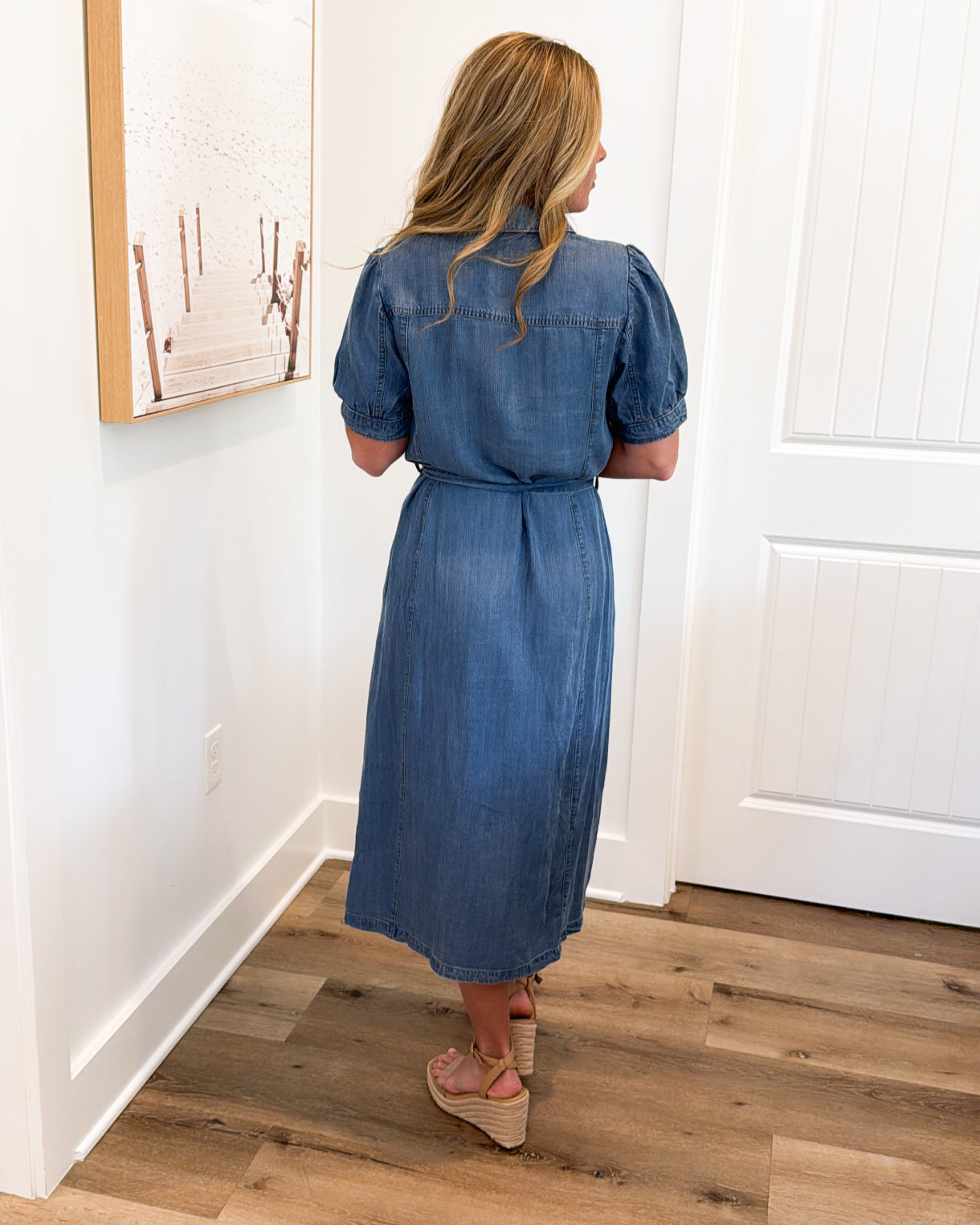 Always A Classic Tencel Midi Shirt Dress