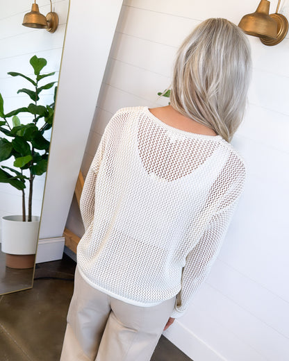 Just Swimmingly Fish Embroidered Sweater