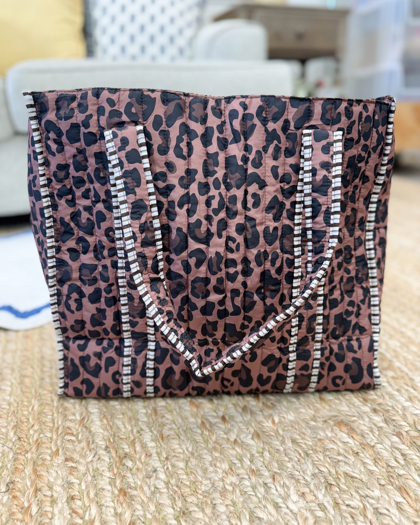 Weekend Market Quilted Tote Bag