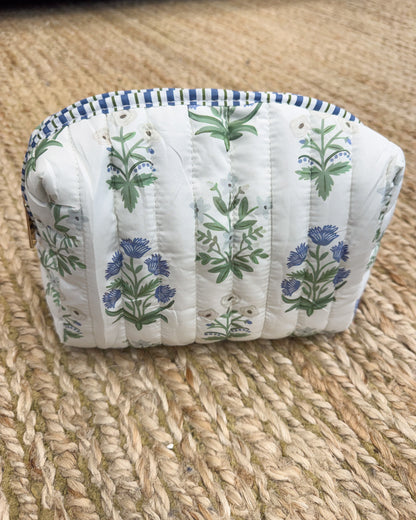 Weekend Primping Quilted Makeup Bag