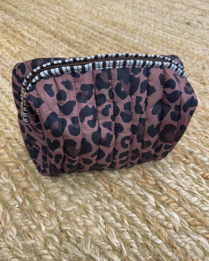 Weekend Primping Quilted Makeup Bag