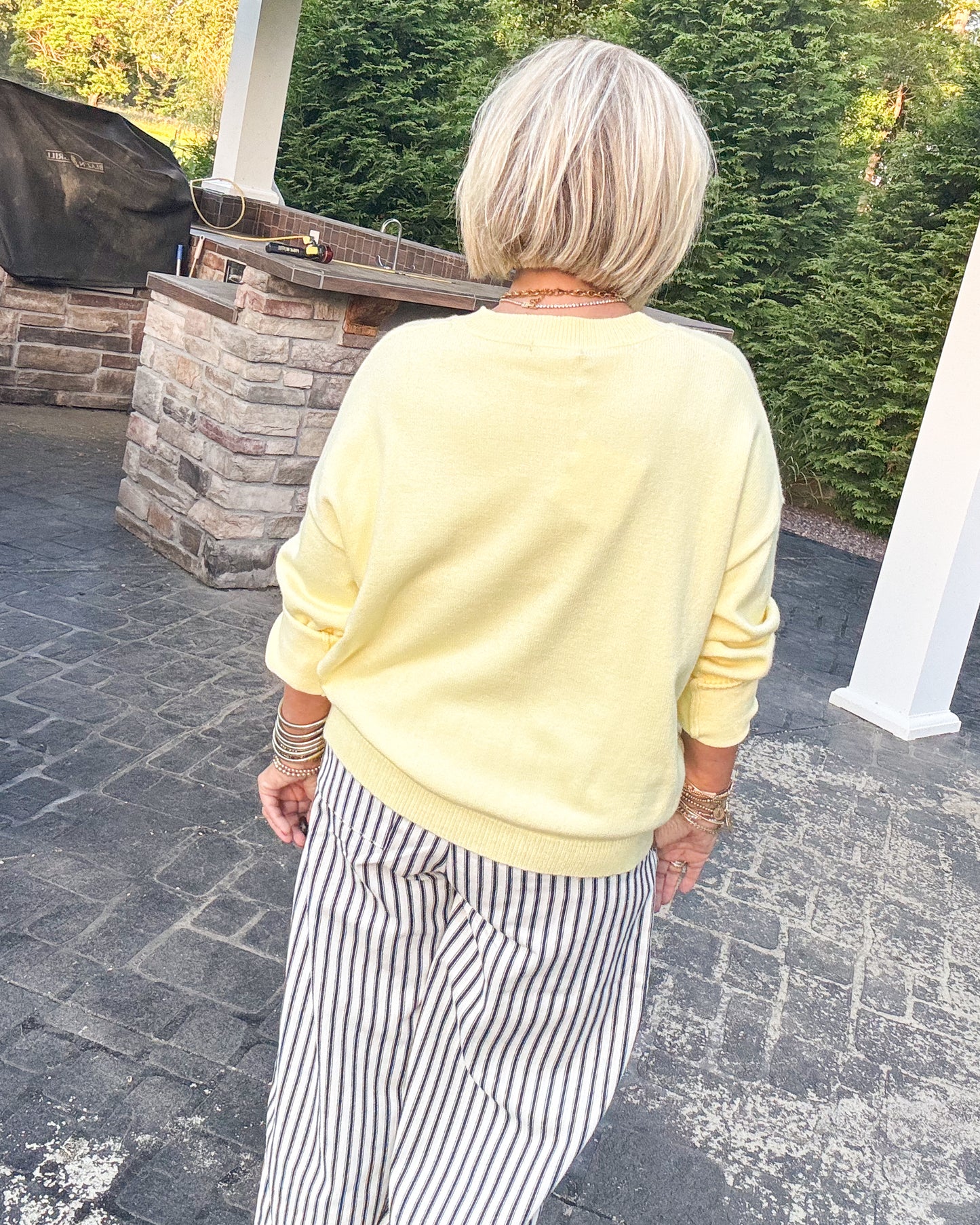 Sweet Pickings Blueberry Basket Knit Sweater