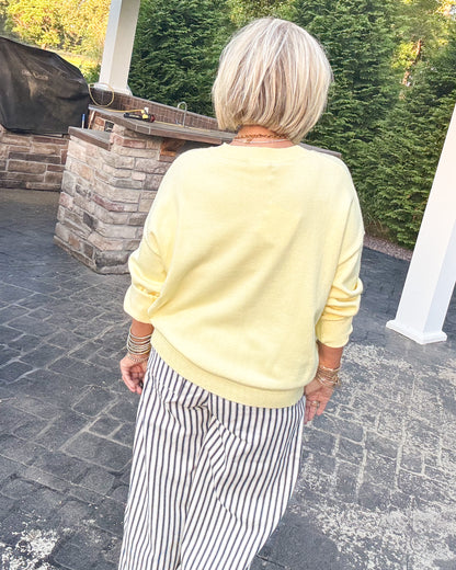 Sweet Pickings Blueberry Basket Knit Sweater