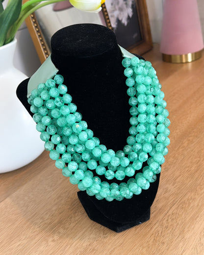 Coastal Glow Beaded Magnetic Necklace