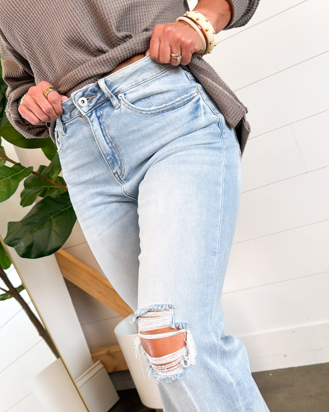 Mica Denim | Jane High Rise Straight Leg Jeans