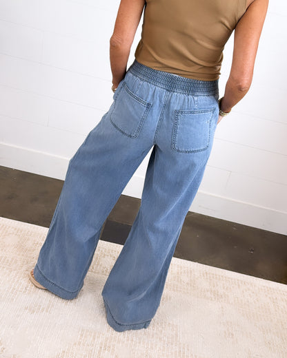 Hidden Jeans | Grady High Rise Pull-On Wide Leg Jeans