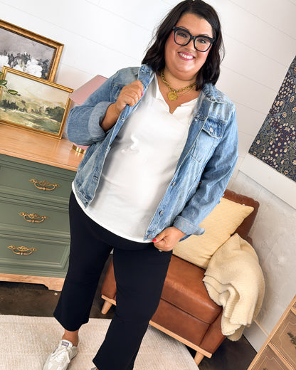 On The Move Capri Kick Flare Athleisure Pants