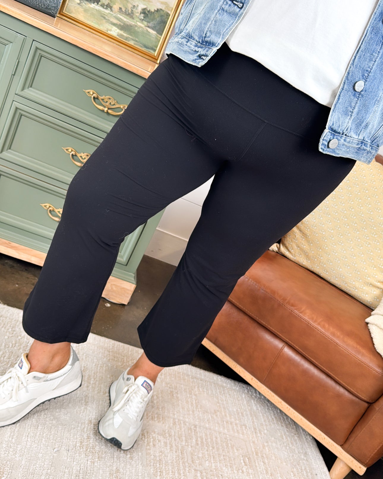 On The Move Capri Kick Flare Athleisure Pants