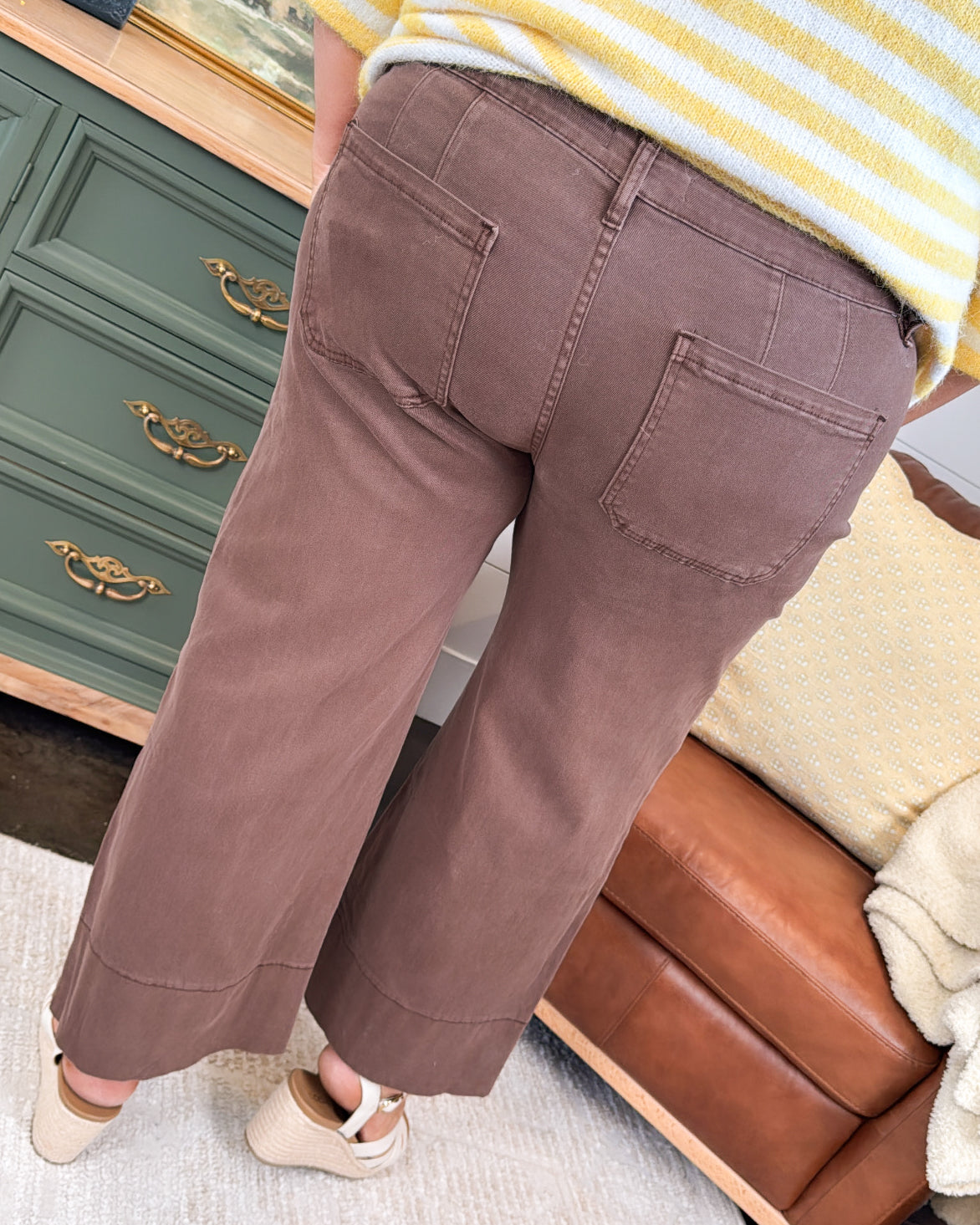Zenana Denim | Garrett Mid Rise Crop Wide Leg Jeans