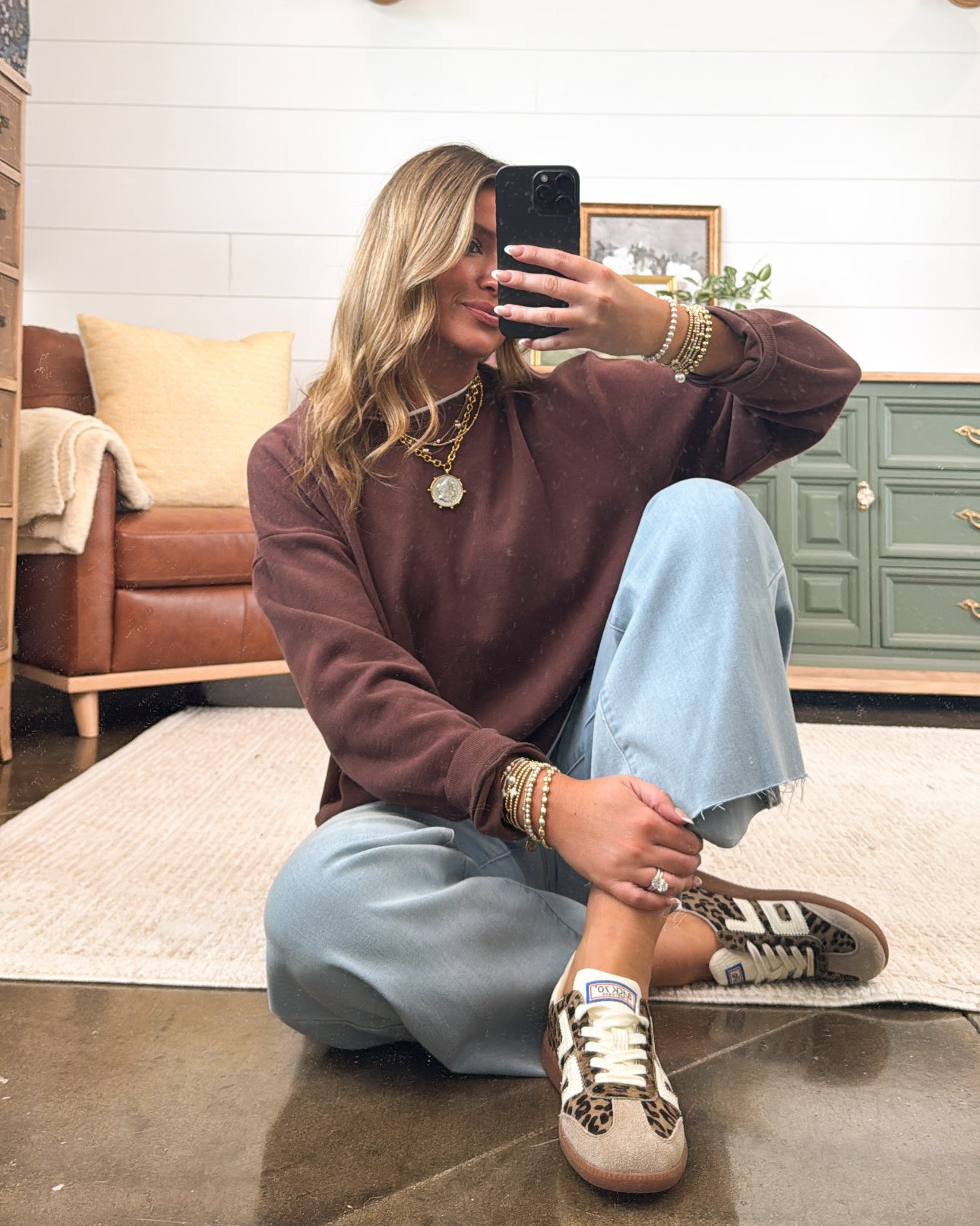 Double Take Layered Look Sweatshirt