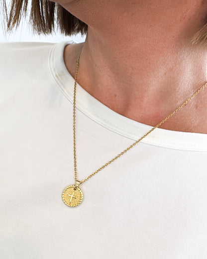 My Devotion Cross Charm Pendant Necklace