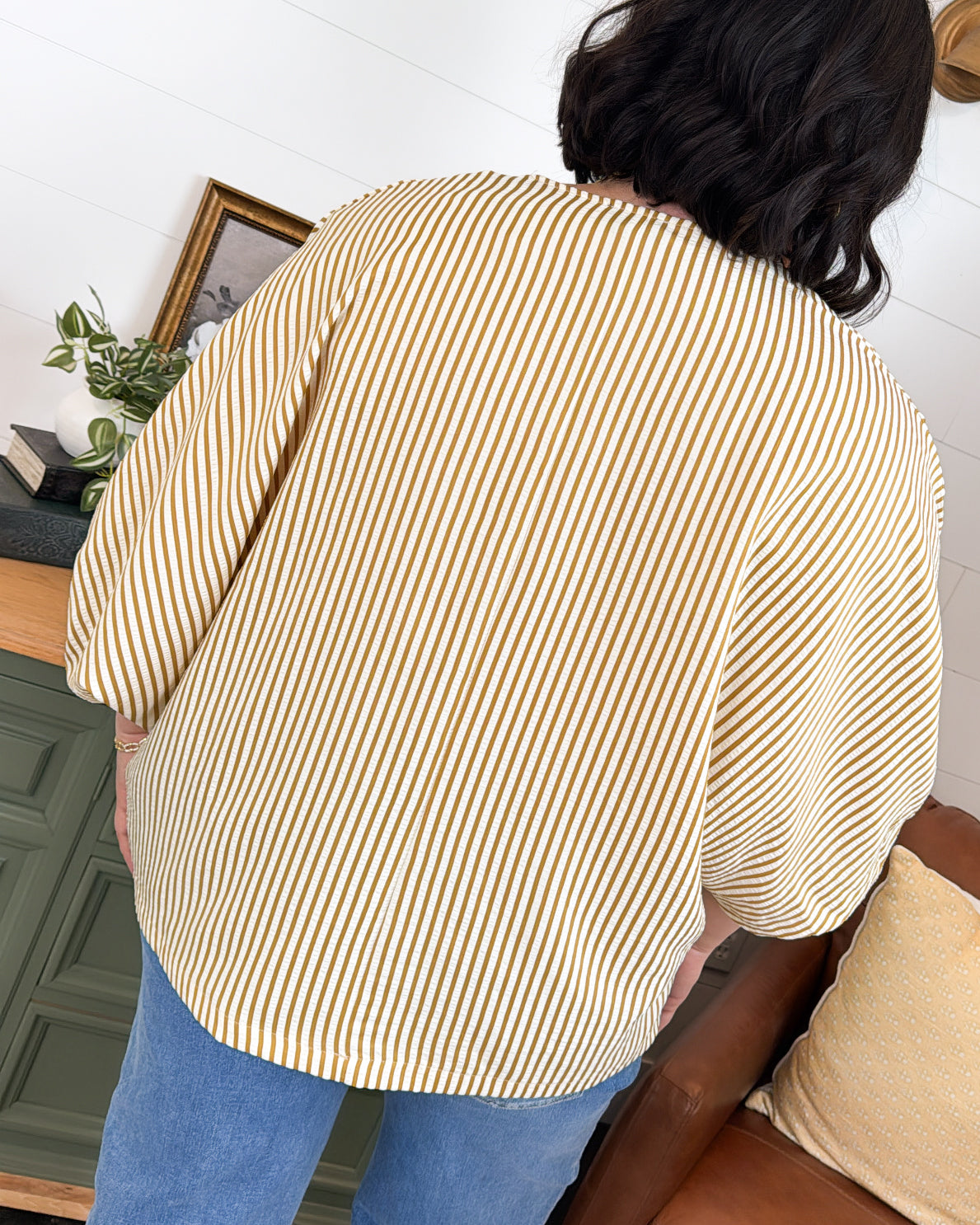Sedona Sunrise Striped Batwing Sleeve Blouse