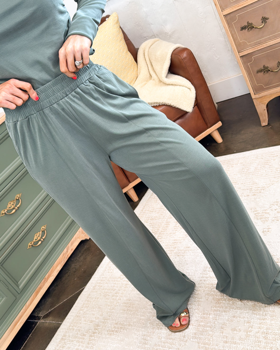 Elevated Motion Top + Pants Athleisure Set