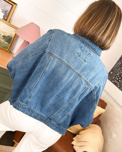Risen Denim | Winsome Cape Style Denim Jacket