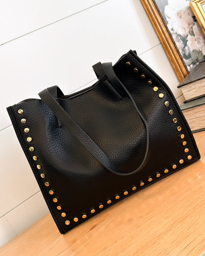 Scarlett Studded 2-In-1 Tote Bag