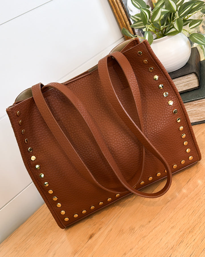 Scarlett Studded 2-In-1 Tote Bag