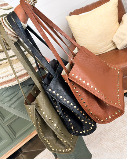 Scarlett Studded 2-In-1 Tote Bag