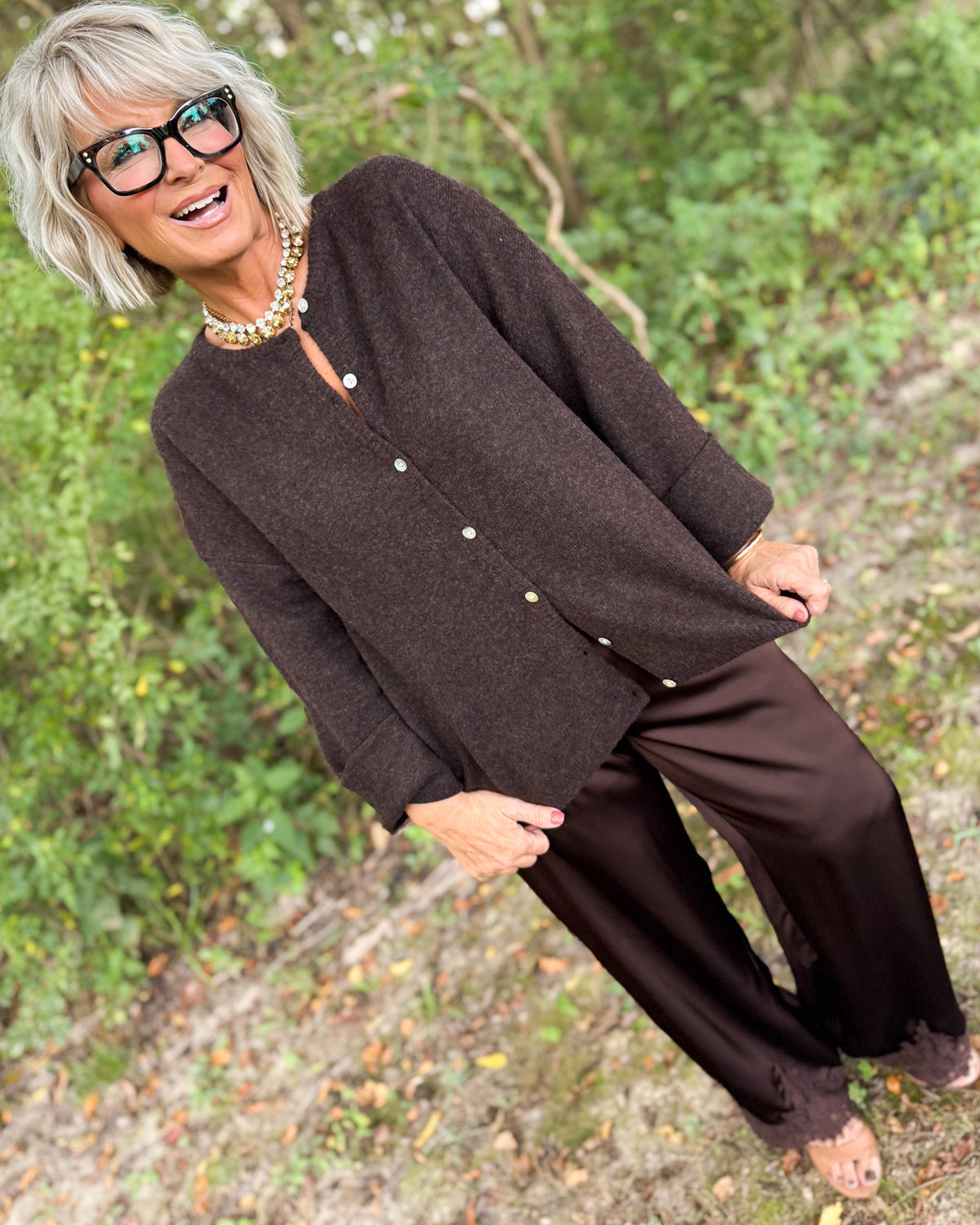 Marcella Dolman Sleeve Sweater Cardigan
