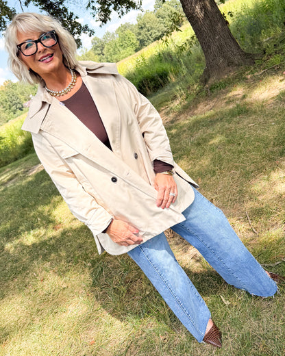Manhattan Time Hooded Trench Coat