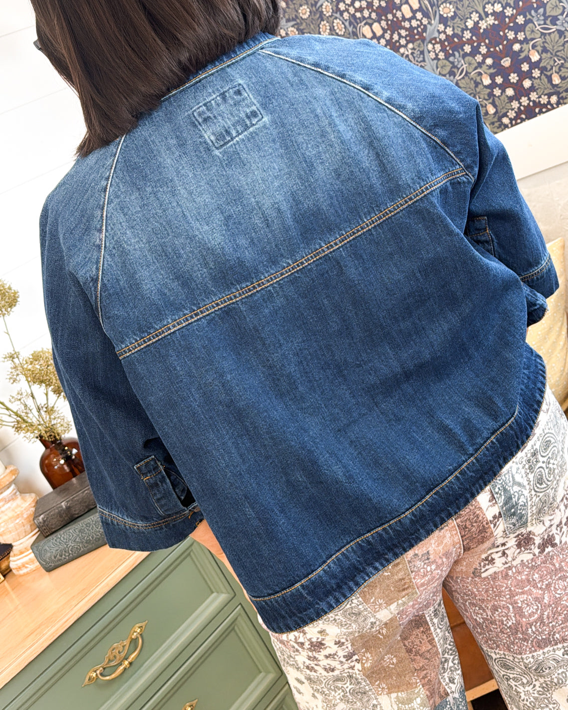 Risen Denim | Francie Cape Style Denim Jacket