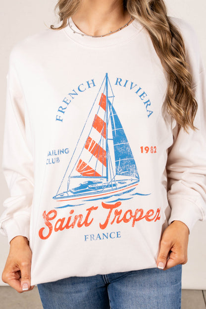 French Rivera Graphic Sweatshirt
