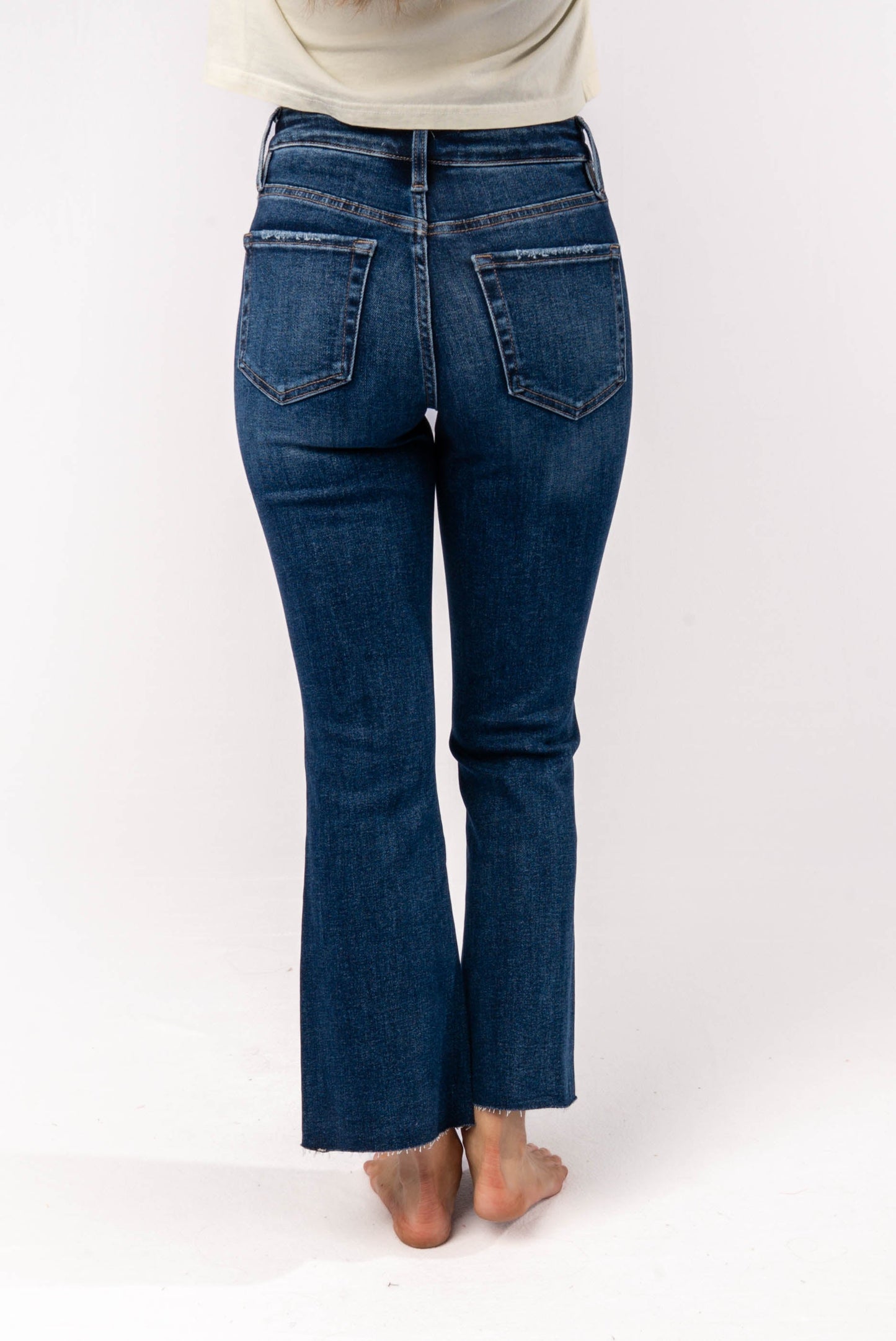 Lovervet High Rise Crop Flare Jeans