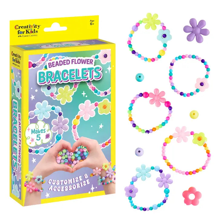 Kids Beaded Flower Bracelet Kit
