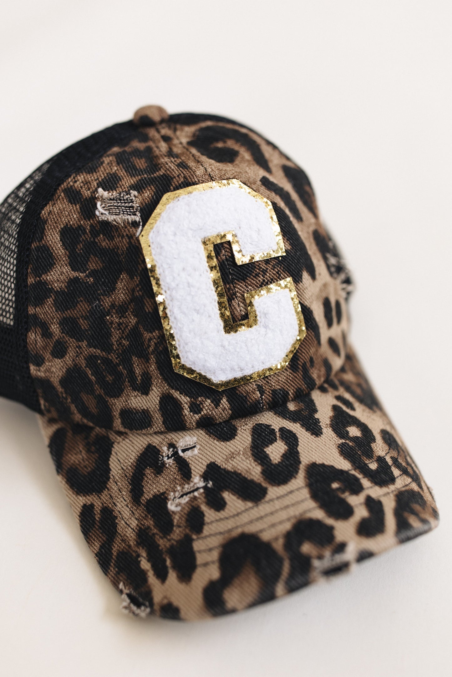 Distressed Initial Patch Baseball Hat *Final Sale*