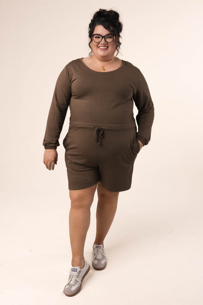 Drawstring Lounge Romper