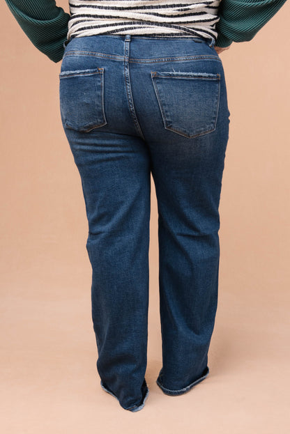Risen Denim | Adele High Rise Straight Leg Jeans