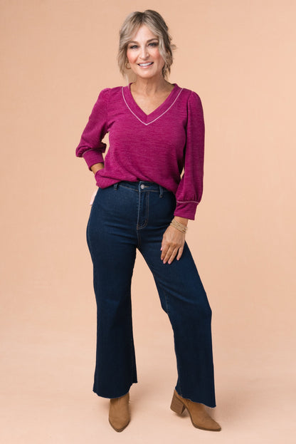 Anniewear | Briar High Rise Cropped Wide Leg Jeans