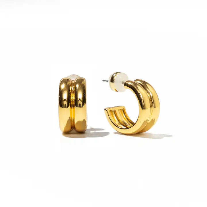 Twin Mini Hoops Earrings