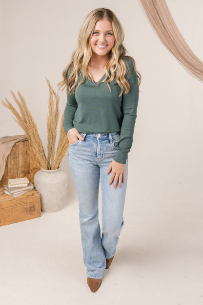 Risen Denim | Mila High Rise Bootcut Jeans