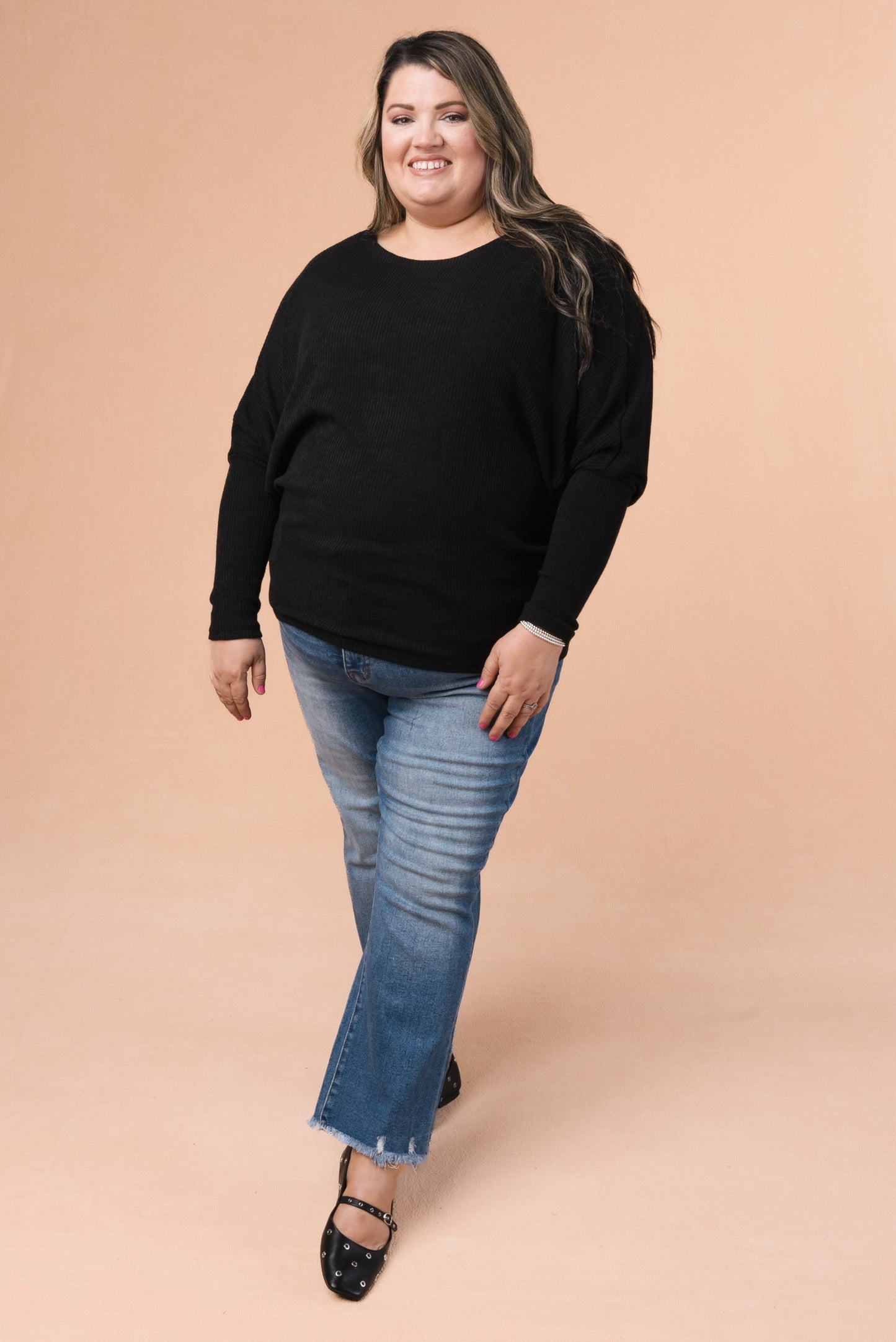 Ribbed Dolman Top *Final Sale*