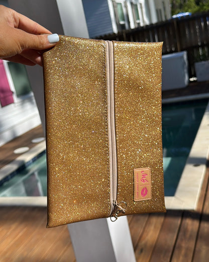 Makeup Junkie | Stardust Gold Bags