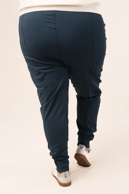 Seamed Skinny Drawstring Joggers