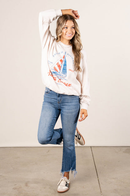 French Rivera Graphic Sweatshirt