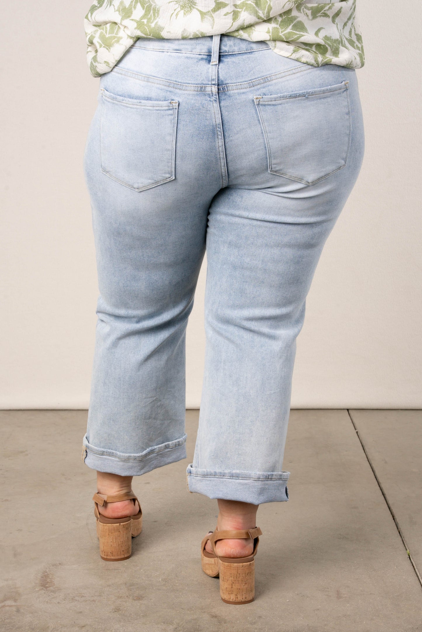 Risen Denim | Mia Mid Rise Crop Flare Jeans