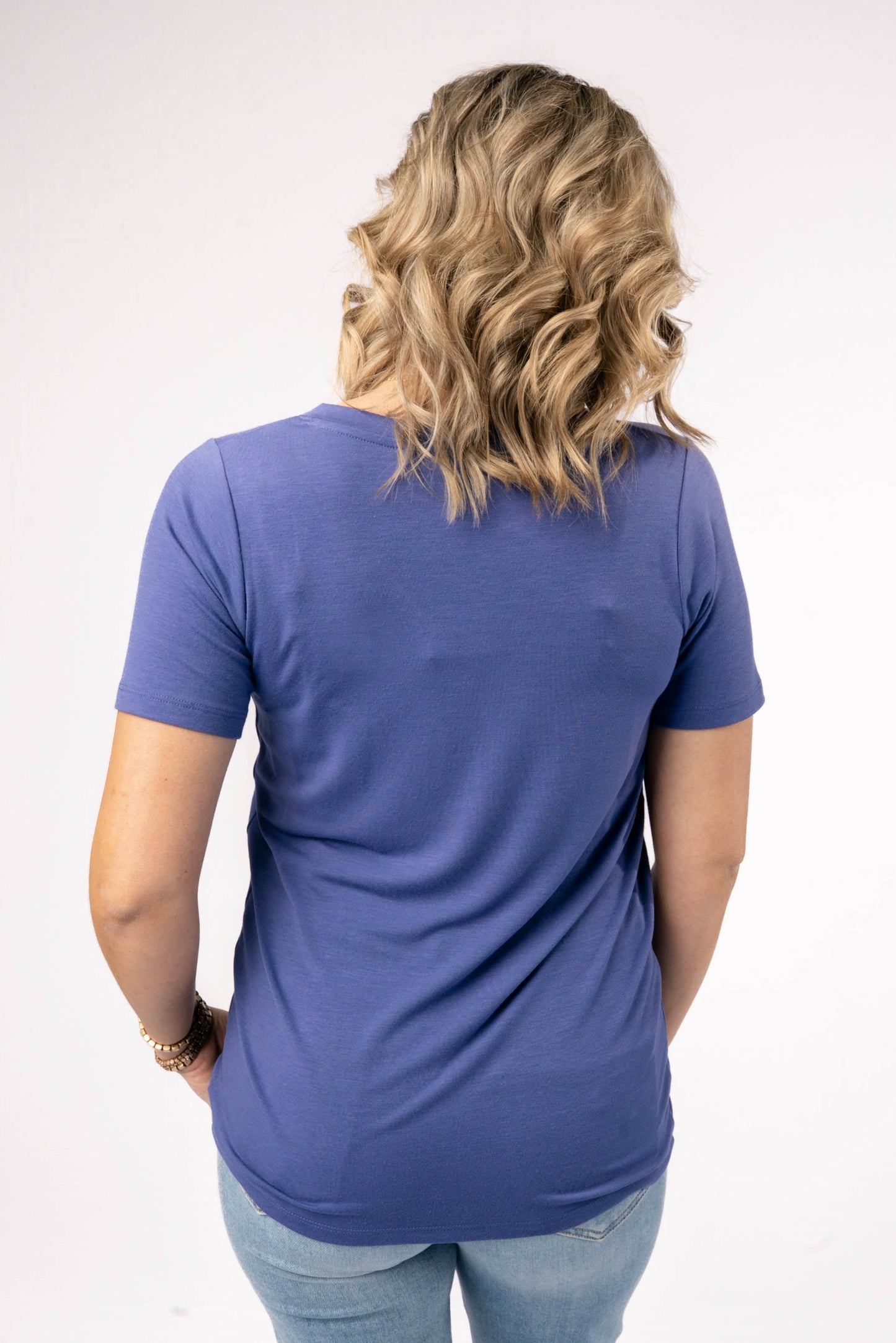 Relaxed Fit V-Neck Top
