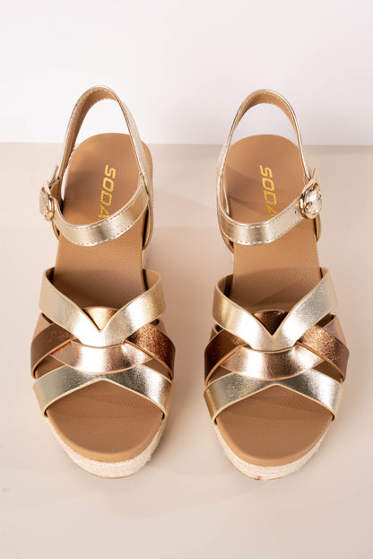 Soda | Tier Espadrille Wedge Sandal