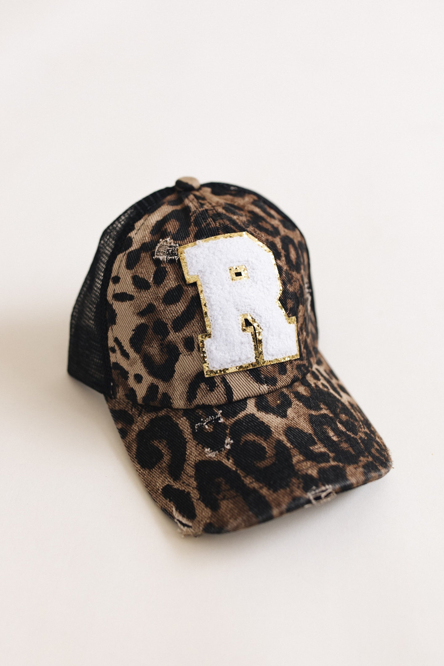 Distressed Initial Patch Baseball Hat *Final Sale*