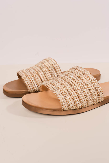 Soda | Fate Raffia Slide Sandal