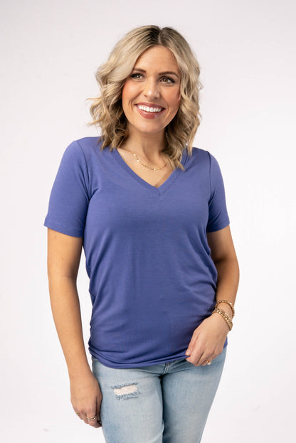 Relaxed Fit V-Neck Top