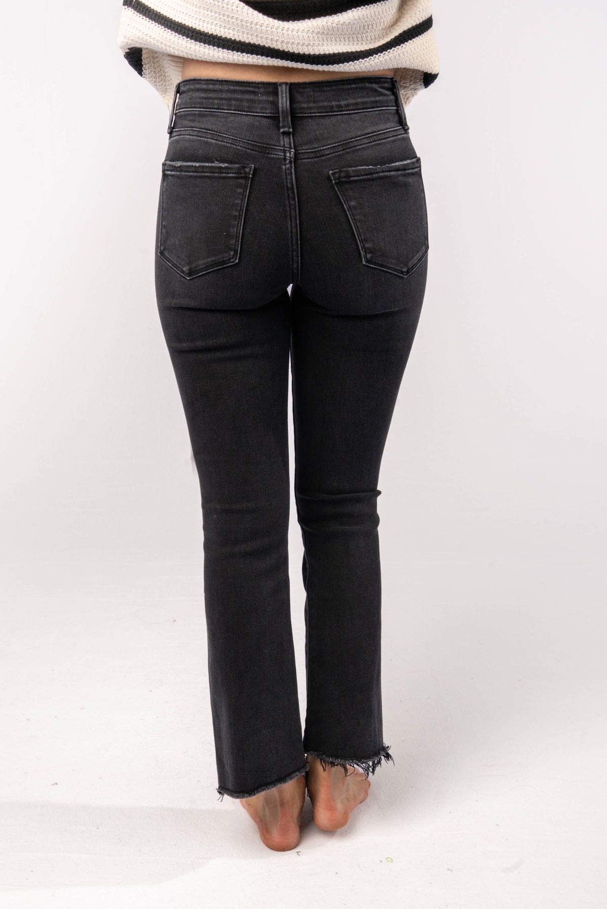 VERVET Denim | Hadley High Rise Crop Flare Jeans